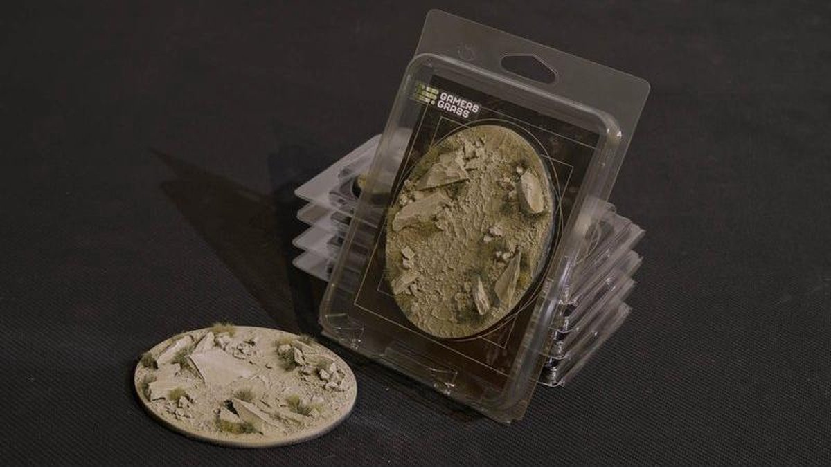 Arid Steppe Bases Pre-Painted (1x 120mm Oval)